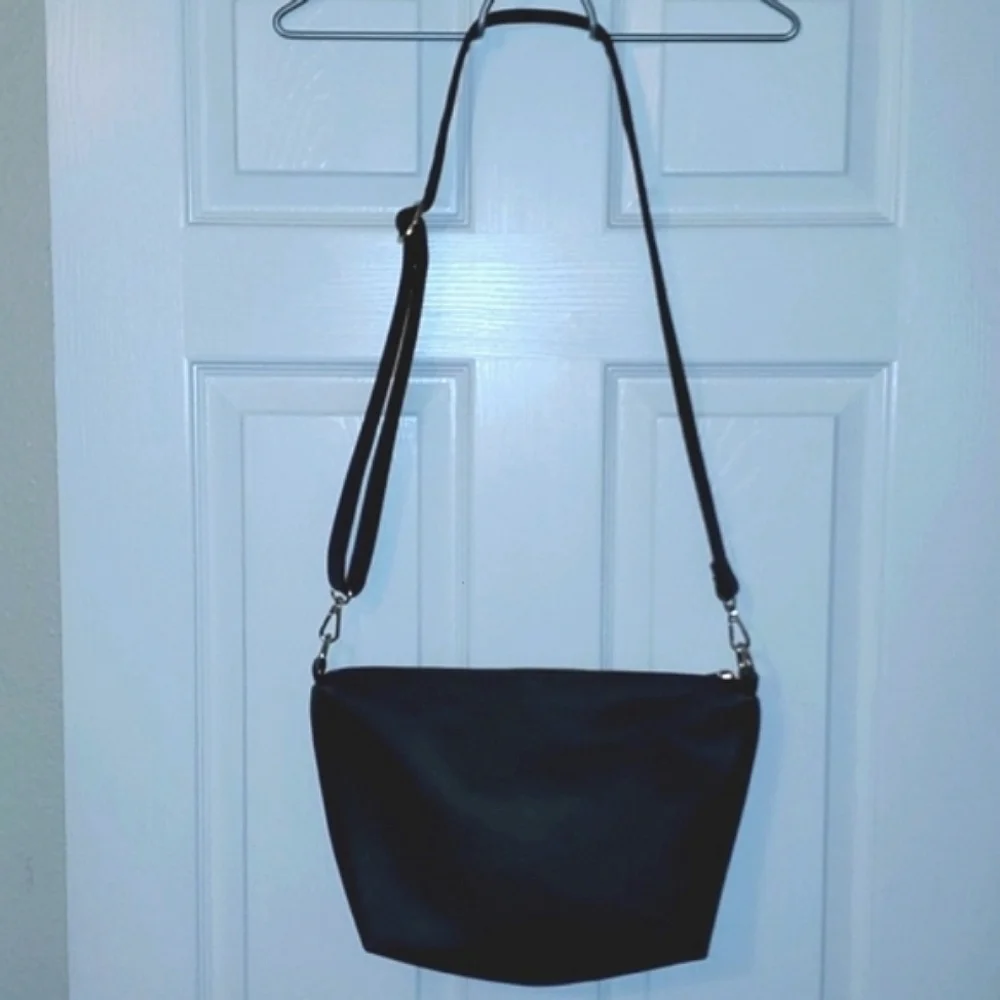 BEBE Black Hobo Crossbody Purse Bag